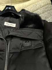 Uubags | Miu Miu Down Jackets Fur Collar In Black  - 5