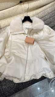 Uubags | Miu Miu Down Jackets Fur Collar In White - 4