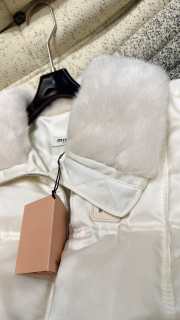 Uubags | Miu Miu Down Jackets Fur Collar In White - 3