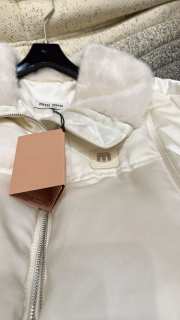 Uubags | Miu Miu Down Jackets Fur Collar In White - 5