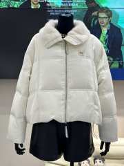 Uubags | Miu Miu Down Jackets Fur Collar In White - 1