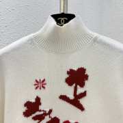 Uubags | Chanel Pullover Cashmere & Silk White & Red - 6