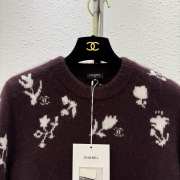 Uubags | Chanel Pullover Cashmere & Silk Burgundy & White - 5