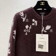 Uubags | Chanel Pullover Cashmere & Silk Burgundy & White - 4