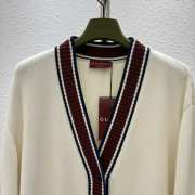 Uubags | Gucci white wool knit cardigan with intarsia  - 3