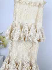 Uubags | Zimmermann Eden Lace Handkerchief Dress in White - 3