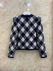 Uubags | Balmain gingham tweed short jacket - 2