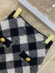 Uubags | Balmain gingham tweed mini skirt - 3