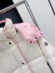 Uubags | Moncler Parana Hooded Short Down Jacket In White/Pink - 6