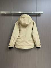 Uubags | Moncler hooded casual down jacket in beige - 2