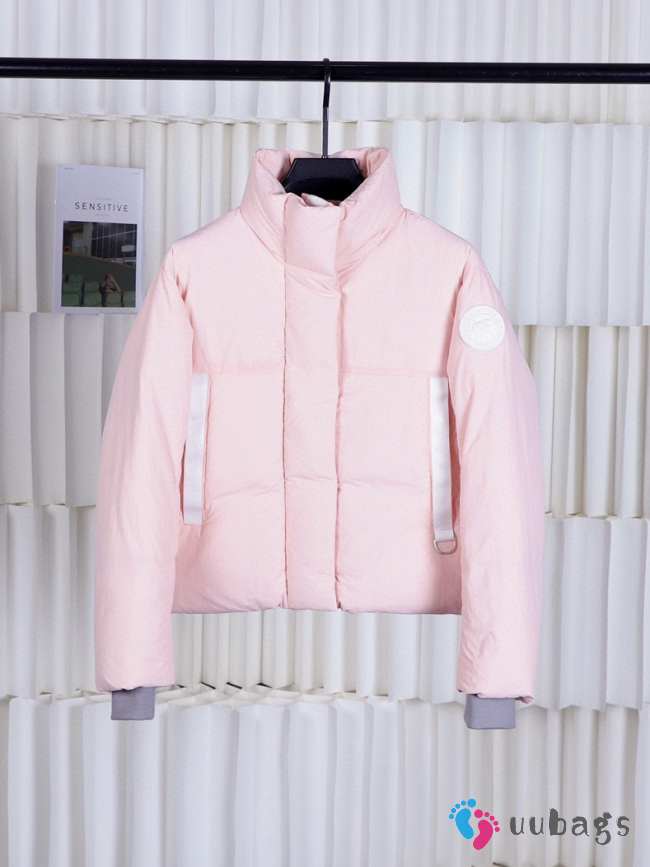 Uubags | Canada Goose Junction Cropped Puffer Light Pink Label - 1