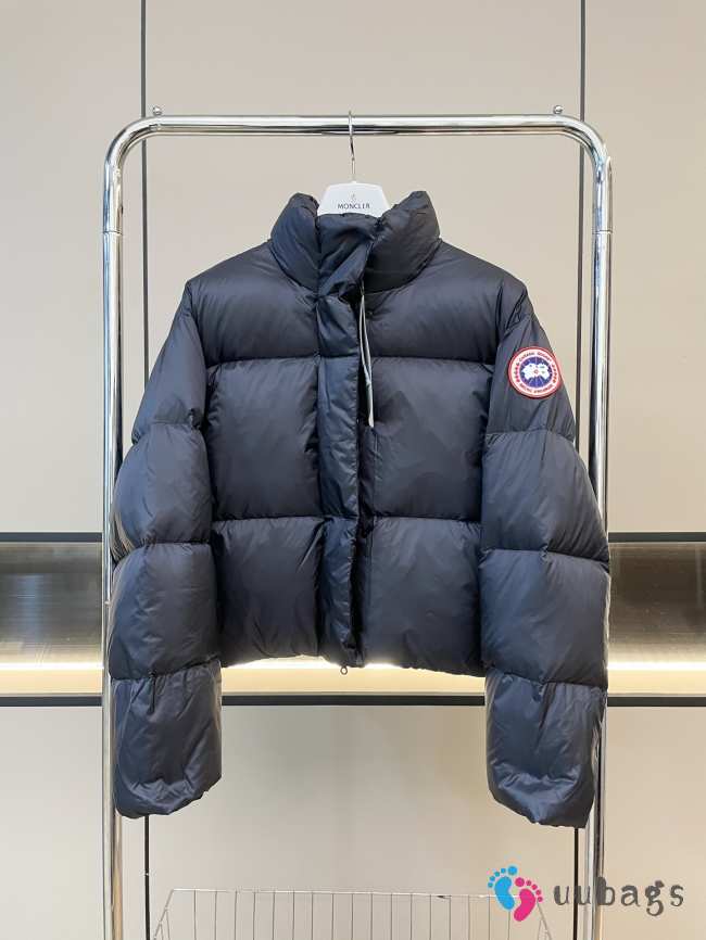 Uubags | Canada Goose Cypress Cropped Puffer In Blue - 1