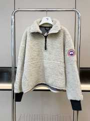 Uubags | Canada Goose Beige Half-Zip Sweatshirt - 1