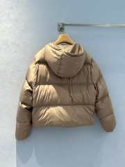 Uubags | Miu Miu medium-weight technical pongé down jacket in beige - 2