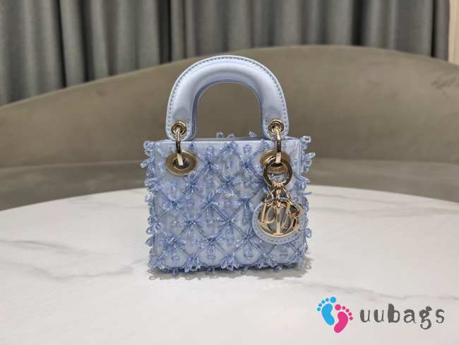 Uubags | The elegant and cute Dior Lady Dior micro bag 12x10.2x5cm - 1