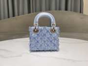 Uubags | The elegant and cute Dior Lady Dior micro bag 12x10.2x5cm - 5