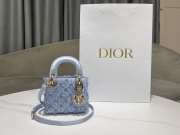 Uubags | The elegant and cute Dior Lady Dior micro bag 12x10.2x5cm - 3