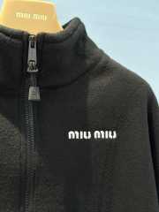 Uubags | Miu Miu Gray Fleece Sweater In Gray - 6