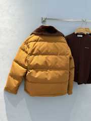 Uubags | Miu Miu Gabardine down jacket in yellow - 5