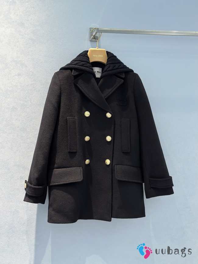 Uubags | Miu Miu Cloth jacket in black - 1