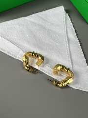 Uubags | Bottega Veneta gold earrings  - 2