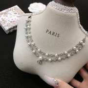 Uubags | Dior pearl silver necklace - 6