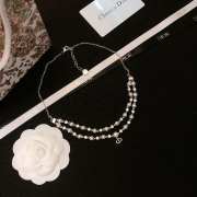 Uubags | Dior pearl silver necklace - 4