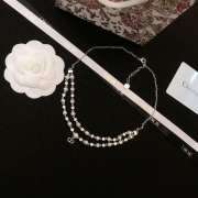 Uubags | Dior pearl silver necklace - 3