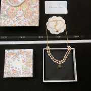 Uubags | Dior pearl gold necklace - 6