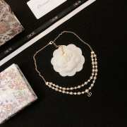 Uubags | Dior pearl gold necklace - 3