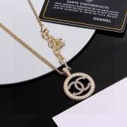 Uubags | Chanel Logo gold pearl necklace  - 5