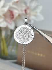 Uubags | Bvlgari rose silver pendant - 4