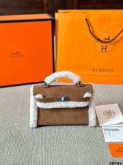 Uubags | Hermes Kelly Mini Teddy Bag 19x12x6cm - 1