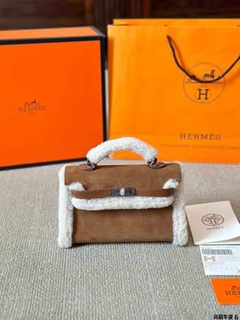 Uubags | Hermes Kelly Mini Teddy Bag 19x12x6cm