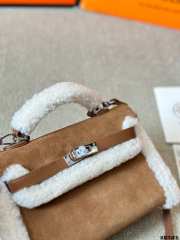 Uubags | Hermes Kelly Mini Teddy Bag 19x12x6cm - 5