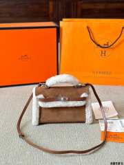 Uubags | Hermes Kelly Mini Teddy Bag 19x12x6cm - 4