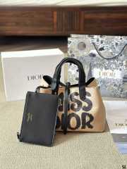 Uubags | Dior Toujours Bag Beige And Black Miss Dior Graffiti Printed Water-Repellent Fabric - 6