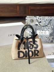 Uubags | Dior Toujours Bag Beige And Black Miss Dior Graffiti Printed Water-Repellent Fabric - 3