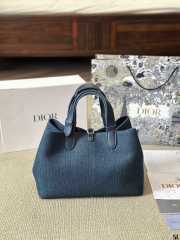 Uubags | Dior Toujours Bag Blue And Black Miss Dior Graffiti Printed Water-Repellent Fabric - 2