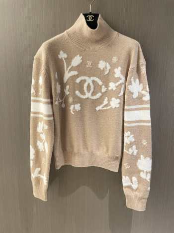 Uubags | Chanel Pullover Cashmere & Silk Beige 