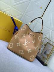 Uubags | Louis Vuitton M45808 NeoNoe MM Bucket Bag In Arizona/Beige 26x26x17.5cm - 2