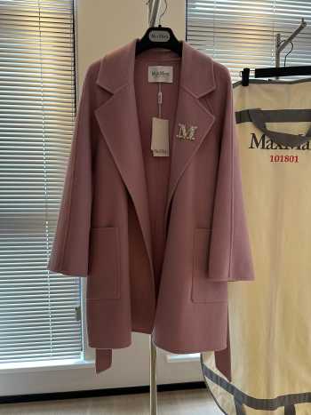 Uubags | MaxMara Wool Coat In Pink 