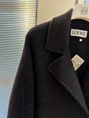 Uubags | Loewe Double-breasted coat in black cashmere  - 5