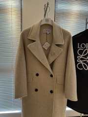 Uubags | Loewe Double-breasted coat in brown cashmere - 2