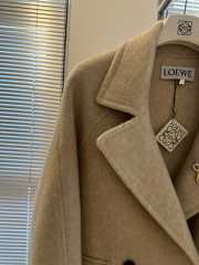 Uubags | Loewe Double-breasted coat in brown cashmere - 3