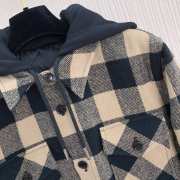 Uubags | Celine hooded overshirt in check wool  - 3