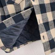 Uubags | Celine hooded overshirt in check wool  - 2