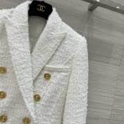 Uubags | Balmain Jolie Madame Tweed Jacket In White - 5