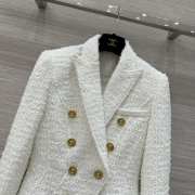 Uubags | Balmain Jolie Madame Tweed Jacket In White - 4