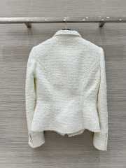 Uubags | Balmain Jolie Madame Tweed Jacket In White - 2